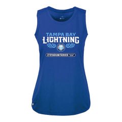 Tampa Bay Lightning Levelwear Women's 2026 NHL Stadium Series Macy Tank Top - Blue Tank Top