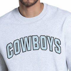 Dallas Cowboys Starter Faceoff Fleece Sweatshirt - Ash for sale
