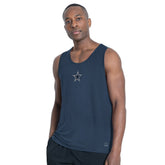 Dallas Cowboys MSX by Michael Strahan Energy Scoop Neck Tank Top - Navy discount