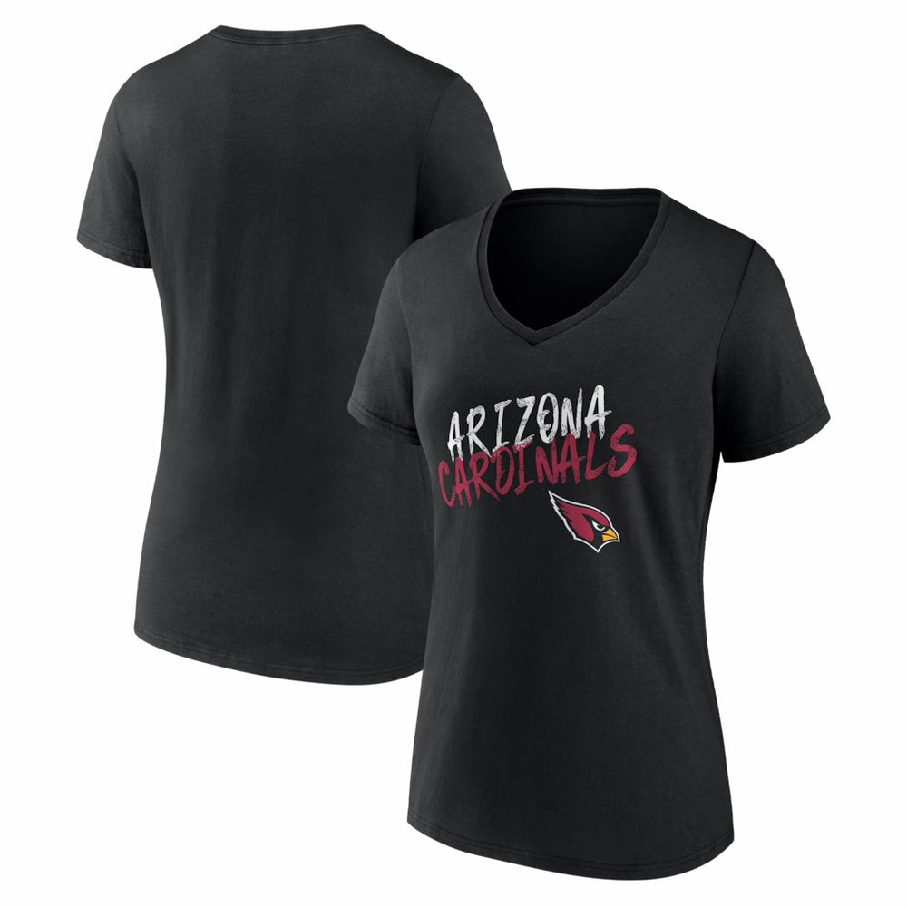 Arizona Cardinals Women's Hustle V-Neck T-Shirt - Black on sale