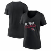Arizona Cardinals Women's Hustle V-Neck T-Shirt - Black on sale
