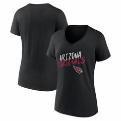 Arizona Cardinals Women's Hustle V-Neck T-Shirt - Black on sale