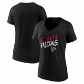 Atlanta Falcons Women's Hustle V-Neck T-Shirt - Black cheap