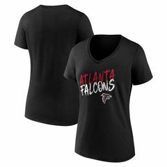 Atlanta Falcons Women's Hustle V-Neck T-Shirt - Black cheap