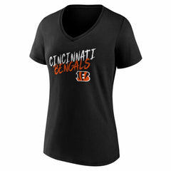 Cincinnati Bengals Women's Hustle V-Neck T-Shirt - Black discount