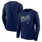 Dallas Cowboys Hustle Long Sleeve T-Shirt - Navy on sale