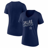 Dallas Cowboys Women's Hustle V-Neck T-Shirt - Navy for sale