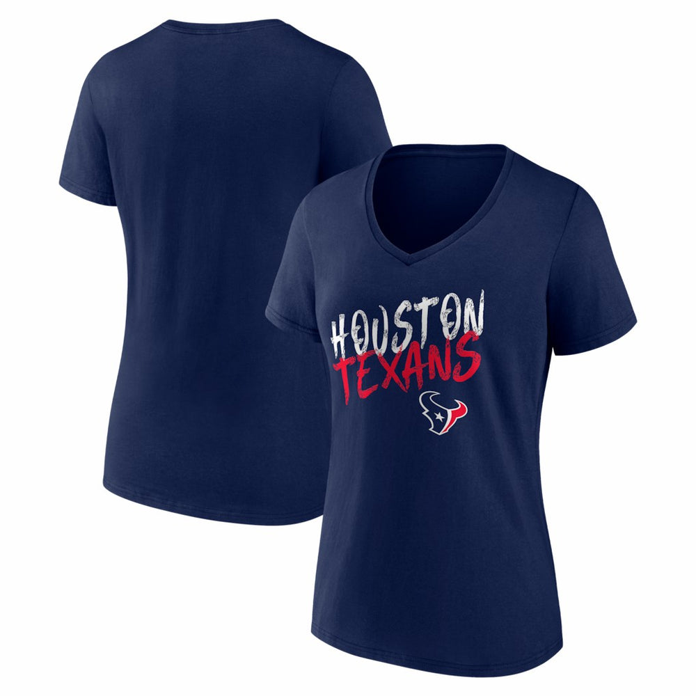 Houston Texans Women's Hustle V-Neck T-Shirt - Navy online
