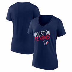 Houston Texans Women's Hustle V-Neck T-Shirt - Navy online