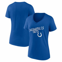 Indianapolis Colts Women's Hustle V-Neck T-Shirt - Royal online