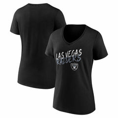 Las Vegas Raiders Women's Hustle V-Neck T-Shirt - Black discount