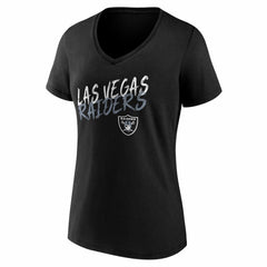 Las Vegas Raiders Women's Hustle V-Neck T-Shirt - Black discount