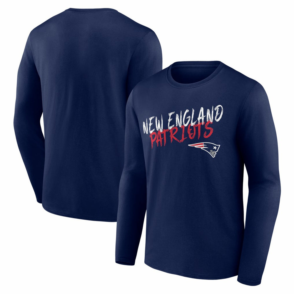 New England Patriots Hustle Long Sleeve T-Shirt - Navy for sale