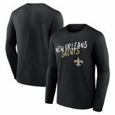 New Orleans Saints Hustle Long Sleeve T-Shirt - Black on sale