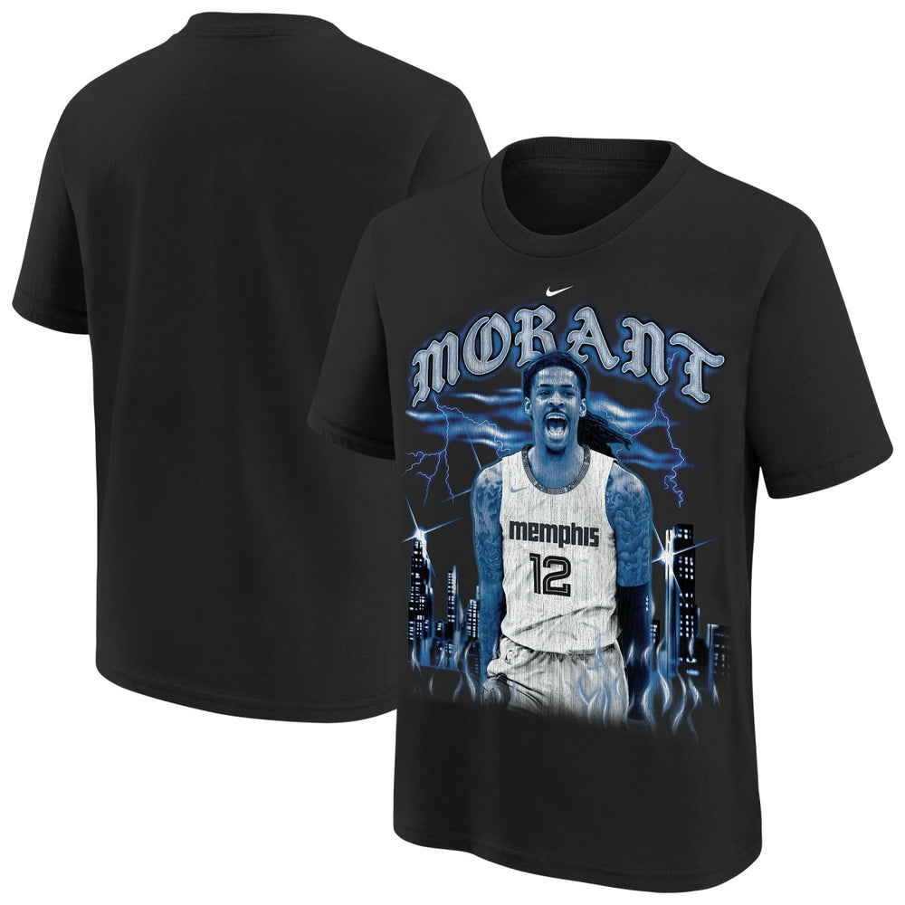 Ja Morant Memphis Grizzlies Youth City Edition Player T-Shirt - Black discount