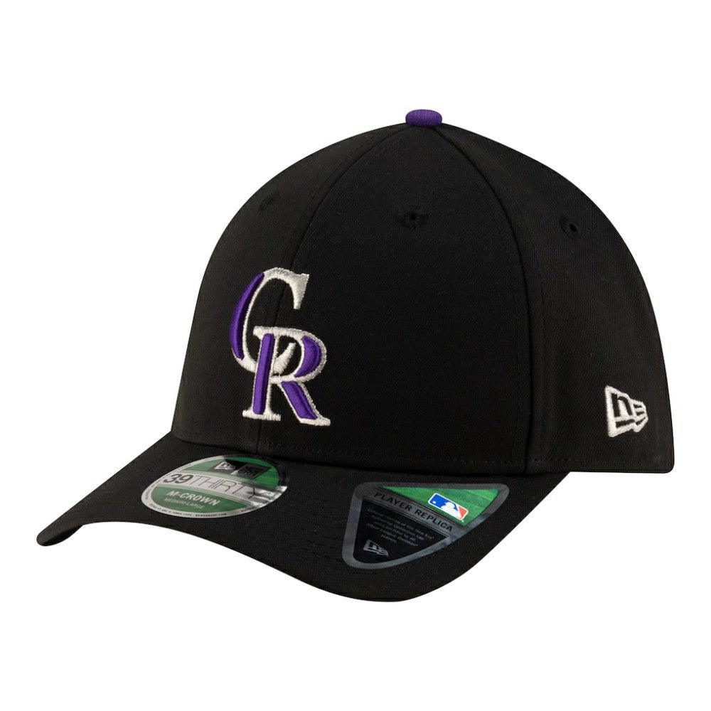 Colorado Rockies Player Replica 39THIRTY M-Crown Flex Hat Black