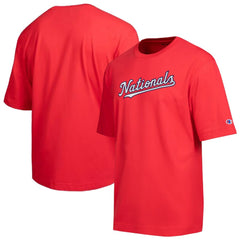 Washington Nationals Champion All Star Chenille Wordmark T-Shirt Red