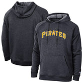 Pittsburgh Pirates Champion Triumph Tri-Blend Raglan Hoodie Black