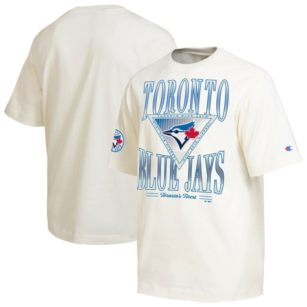 Toronto Blue Jays Champion Traditions Two Locations T-Shirt Cream