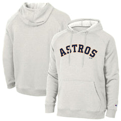 Houston Astros Champion Triumph Tri-Blend Raglan Hoodie Heathered Core Ultra Light Grey