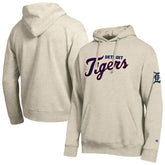 Detroit Tigers Champion All Star Chenille Patch Hoodie Oatmeal