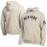 New York Yankees Champion All Star Chenille Patch Hoodie Oatmeal