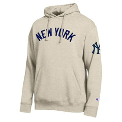 New York Yankees Champion All Star Chenille Patch Hoodie Oatmeal