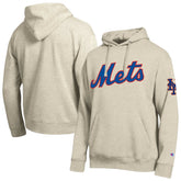 New York Mets Champion All Star Chenille Patch Hoodie Oatmeal