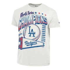 Los Angeles Dodgers Champion Winning Tradition Cooperstown Tri-Blend T-Shirt White