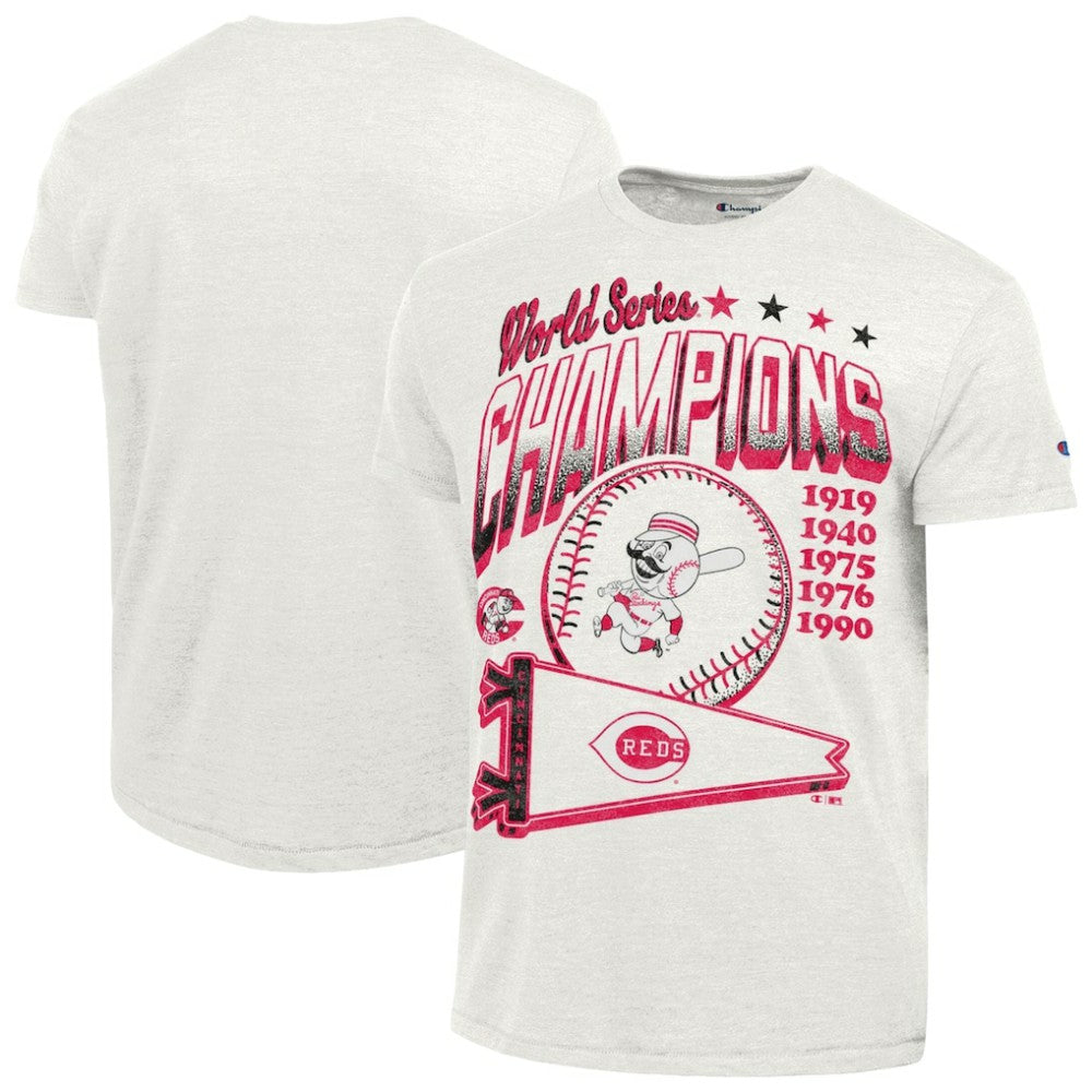 Cincinnati Reds Champion Winning Tradition Cooperstown Tri-Blend T-Shirt White