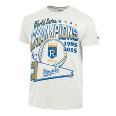 Kansas City Royals Champion Winning Tradition Cooperstown Tri-Blend T-Shirt White