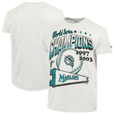 Miami Marlins Champion Winning Tradition Cooperstown Tri-Blend T-Shirt White