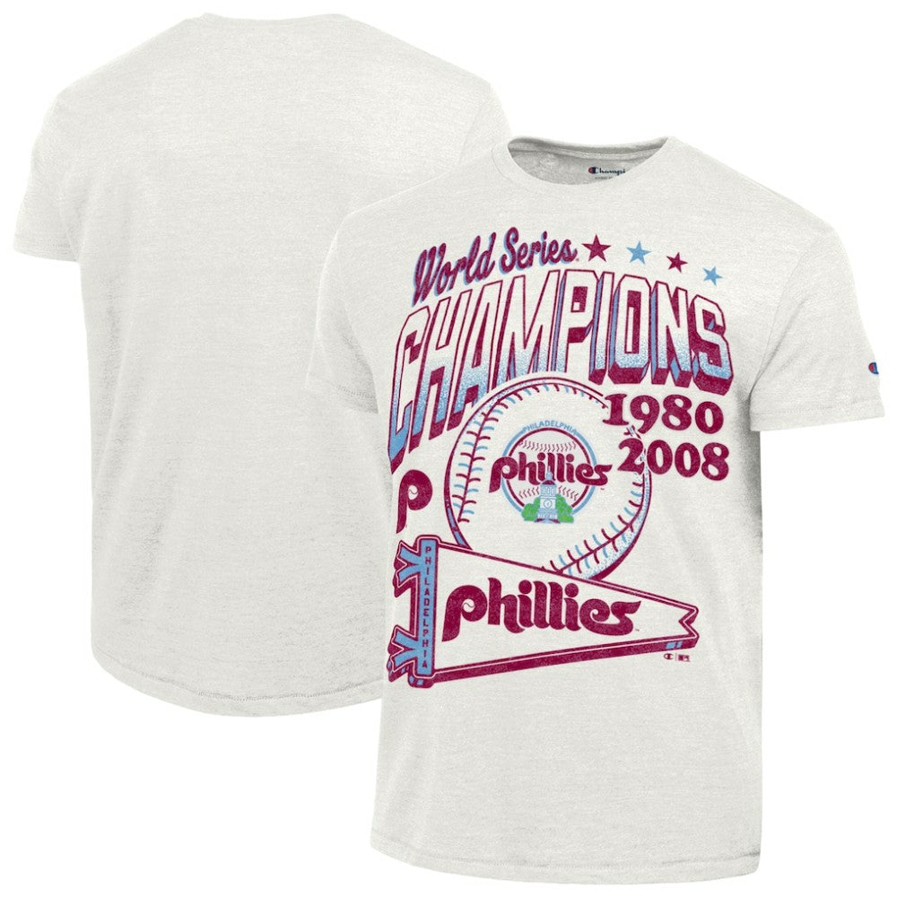 Philadelphia Phillies Champion Winning Tradition Cooperstown Tri-Blend T-Shirt White