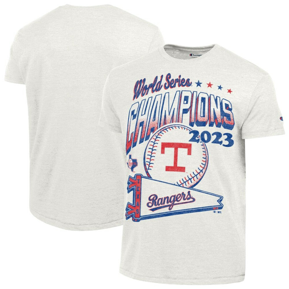 Texas Rangers Champion Winning Tradition Cooperstown Tri-Blend T-Shirt White