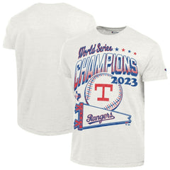 Texas Rangers Champion Winning Tradition Cooperstown Tri-Blend T-Shirt White