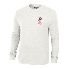 Philadelphia Phillies Champion Cooperstown Winning Tradition Tri-Blend Long Sleeve T-Shirt White