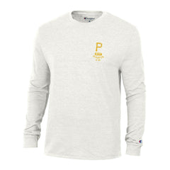 Pittsburgh Pirates Champion Cooperstown Winning Tradition Tri-Blend Long Sleeve T-Shirt White