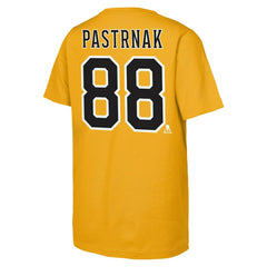 David Pastrnak Boston Bruins Fanatics Youth Alternate Captain 2026 Stadium Series T-Shirt - Gold T-shirts