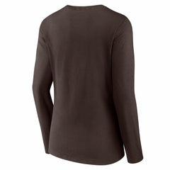 Cleveland Browns Women's Hustle Long Sleeve V-Neck T-Shirt - Brown online