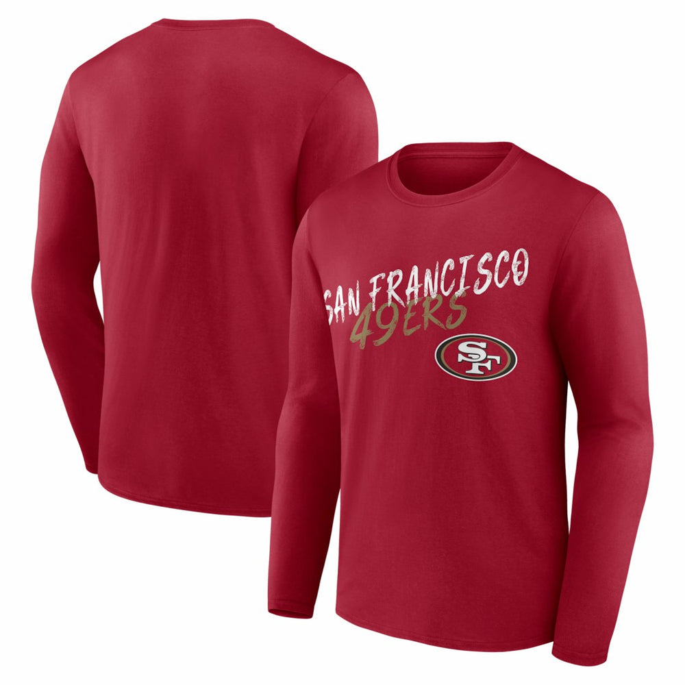 San Francisco 49ers Hustle Long Sleeve T-Shirt - Scarlet online