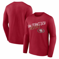San Francisco 49ers Hustle Long Sleeve T-Shirt - Scarlet online
