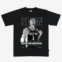 Victor Wembanyama San Antonio Spurs Unisex SLAM Cover T-Shirt - Black cheap