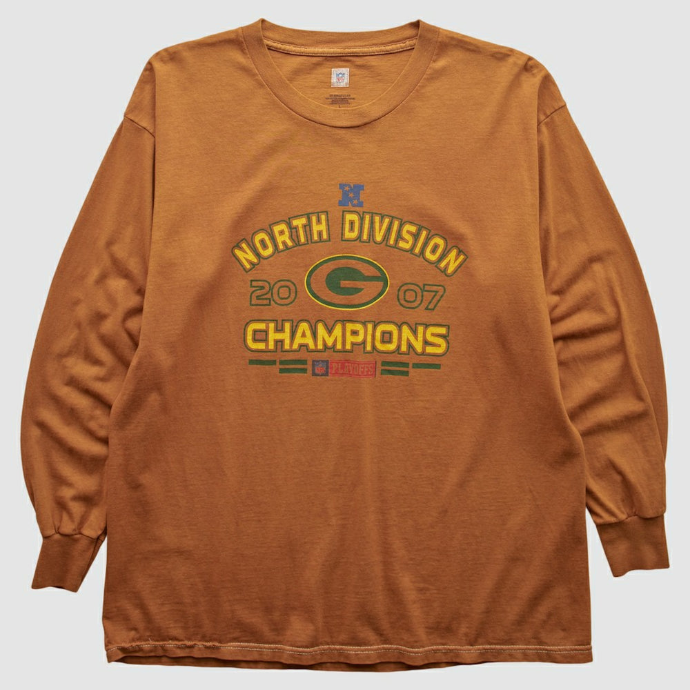 Green Bay Packers NFL 2007 Long Sleeve T-shirt - Orange Vintage discount