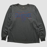 New York Giants Reebok 2008 Long Sleeve T-shirt - Charcoal Vintage cheap