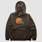 Cleveland Browns NFL 2000s Hooded Pullover Sweatshirt - Brown Vintage sale