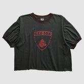 Boston Red Sox Majestic 2000s T-shirt Charcoal Vintage