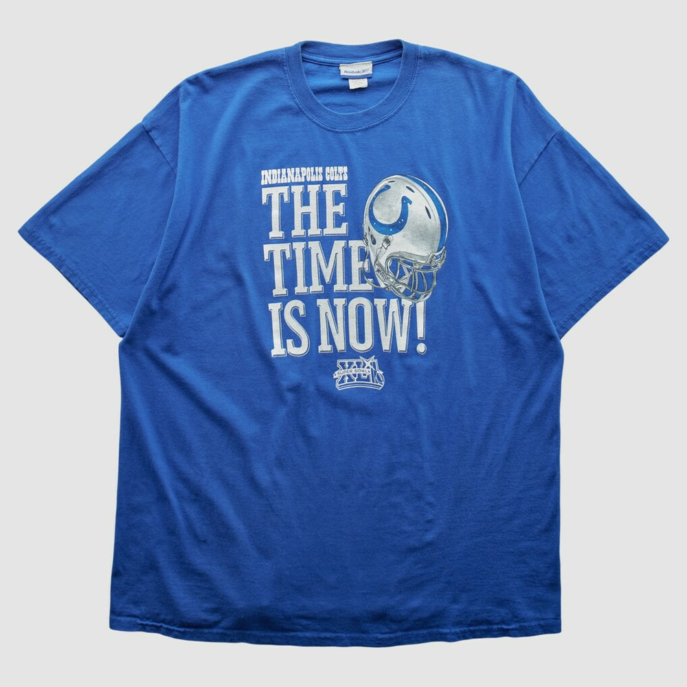 Indianapolis Colts Reebok 2008 T-shirt - Blue Vintage cheap