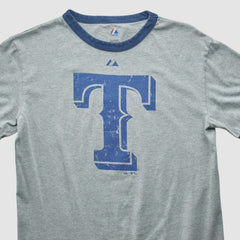 Texas Rangers Majestic 2010 T-shirt Heather Gray Vintage