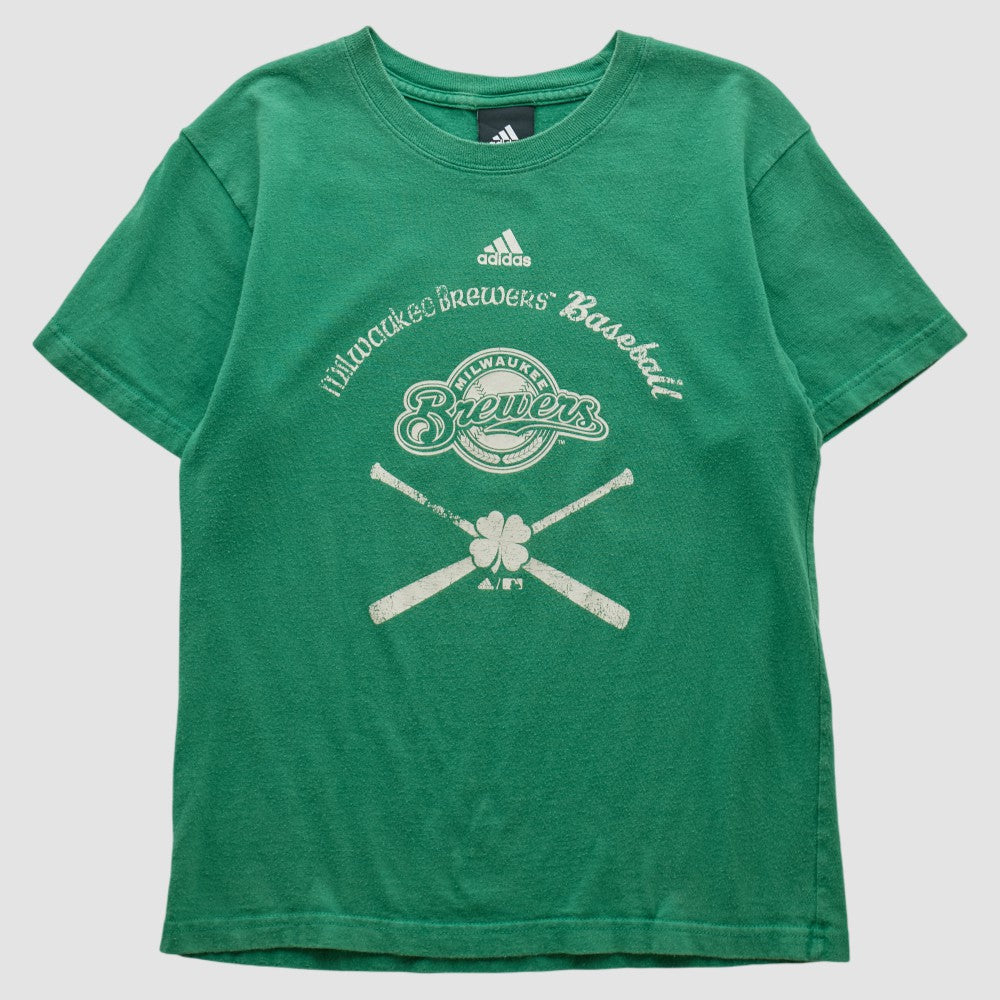Milwaukee Brewers Adidas 2000s T-shirt Green Vintage