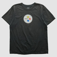 Pittsburgh Steelers Reebok 2000s T-shirt - Black Vintage for sale